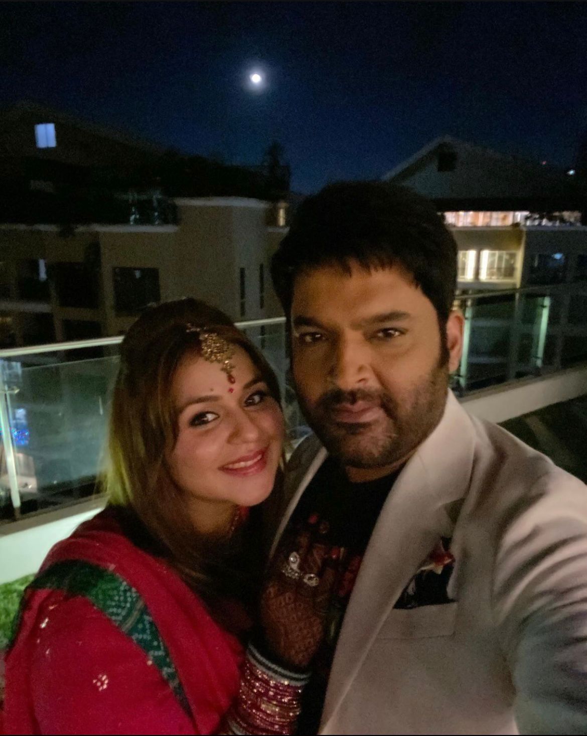 kapil sharma and his wife's karwa chauth celebration